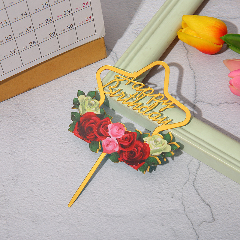 Jaunas Happy Farm akrila krāsu drukas dzimšanas dienas kūku toperes Lauku dzīvnieku cepšanai paredzētās kūku virskārtas dzimšanas dienas kūku dekorēšanai