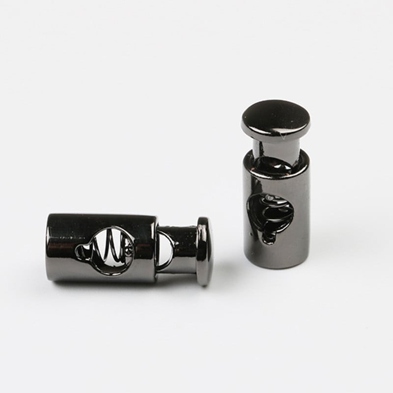 10 τμχ Κλιπ πόρπης ελατηρίου μονής τρύπας 10mm DIY Αντικατάσταση ραπτικής κουκούλας αθλητικών ειδών τσάντα κορδόνι σχοινί Κλείδωμα με κορδόνι