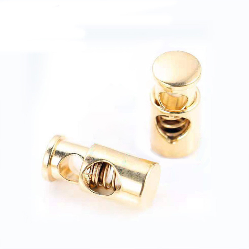 10 τμχ Κλιπ πόρπης ελατηρίου μονής τρύπας 10mm DIY Αντικατάσταση ραπτικής κουκούλας αθλητικών ειδών τσάντα κορδόνι σχοινί Κλείδωμα με κορδόνι