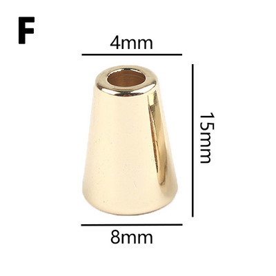 10 DB Zsinórvég kapcsok Ruházati kötélvégek fedél zár csat ütköző ötvözet cipőfűző kötél ruhatáskához Sportruházat váltó