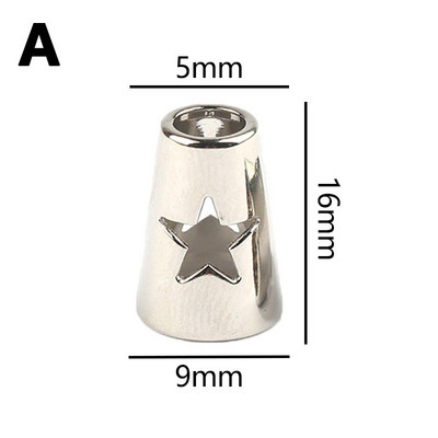 10 DB Zsinórvég kapcsok Ruházati kötélvégek fedél zár csat ütköző ötvözet cipőfűző kötél ruhatáskához Sportruházat váltó