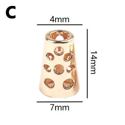 10 DB Zsinórvég kapcsok Ruházati kötélvégek fedél zár csat ütköző ötvözet cipőfűző kötél ruhatáskához Sportruházat váltó