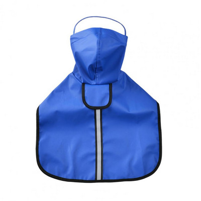 Kisállat esőkabát, fényvisszaverő csíkos rögzítő öv, széles karimájú kapucnis kisállat esőkabát kültéri használatra