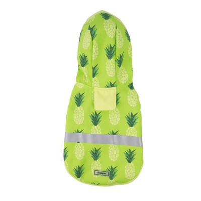 Pet Cat Dog Αδιάβροχο με κουκούλα αντανακλαστικό κουτάβι Μικρό σκυλί Rain παλτό Ρούχα για σκύλους κατοικίδιων ζώων Αδιάβροχη εκτύπωση φρούτων για σκύλους Μπουφάν για κατοικίδια