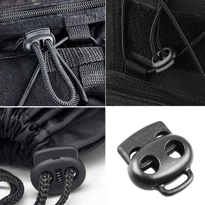 10 опаковки пластмасови шнурови ключалки Лека закопчалка за превключваща закопчалка