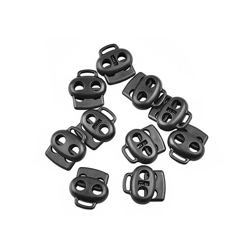 10 csomag műanyag zsinórzárak könnyű leállító billenő dugós rögzítő