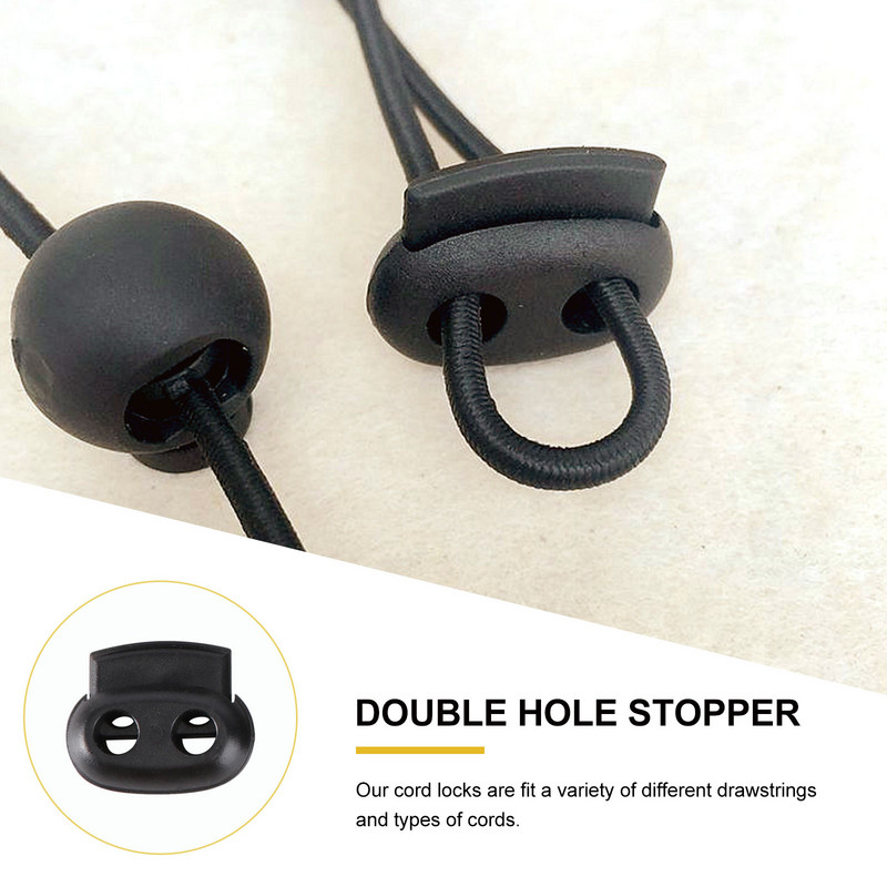 Vada slēdzenes aizbāznis Slēdzenes Pārslēdzis atsperes caurumu auklu aukla Divkāršā universālā virves stiprinājums elastīgs virves slīdnis aiztures gals