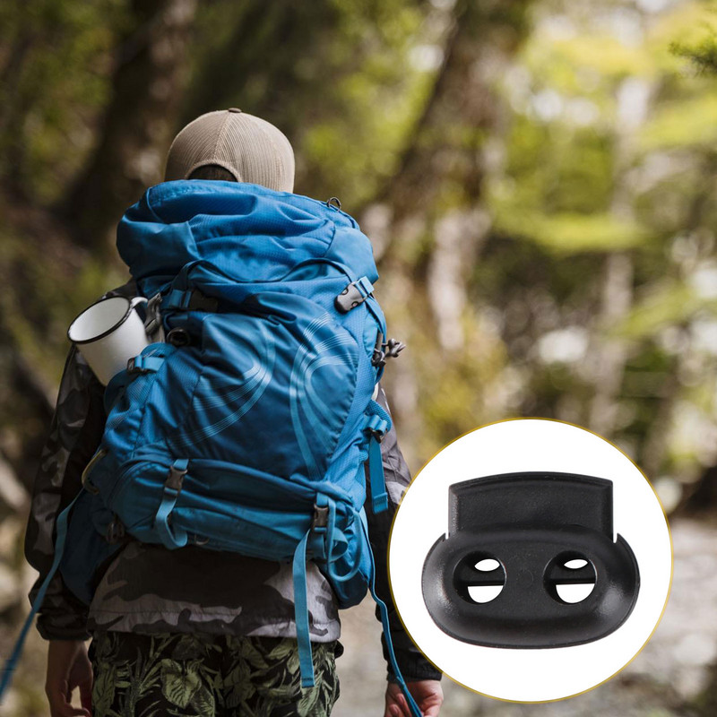 Vada slēdzenes aizbāznis Slēdzenes Pārslēdzis atsperes caurumu auklu aukla Divkāršā universālā virves stiprinājums elastīgs virves slīdnis aiztures gals