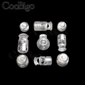 25db Zsinórzár dugó, átlátszó átlátszó kapocs cipőfűzős hátizsákhoz Paracord zsinór Ruházati kötél barkácstartozékok