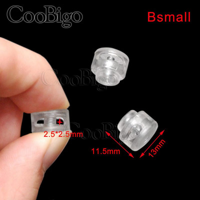 25db Zsinórzár dugó, átlátszó átlátszó kapocs cipőfűzős hátizsákhoz Paracord zsinór Ruházati kötél barkácstartozékok