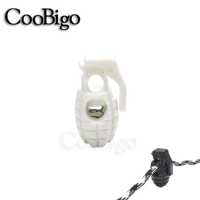 20db gránát zsinór zár rugós billenő dugó Paracord kapocs húzózsinórhoz cipőfűző sportruházat táska kesztyű rugalmas kötél műanyag