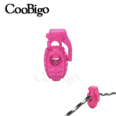 20db gránát zsinór zár rugós billenő dugó Paracord kapocs húzózsinórhoz cipőfűző sportruházat táska kesztyű rugalmas kötél műanyag