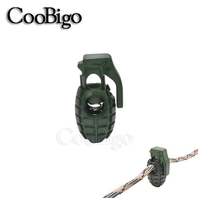 20db gránát zsinór zár rugós billenő dugó Paracord kapocs húzózsinórhoz cipőfűző sportruházat táska kesztyű rugalmas kötél műanyag