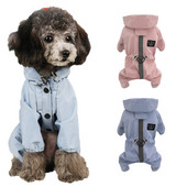 Kis kutyák Esőkabát Fényvisszaverő négylábú kisállatruhák macska kölyökkutya számára Vízálló dzsekik Légáteresztő Chihuahua esőkabát Kisállat kapucnis pulóver