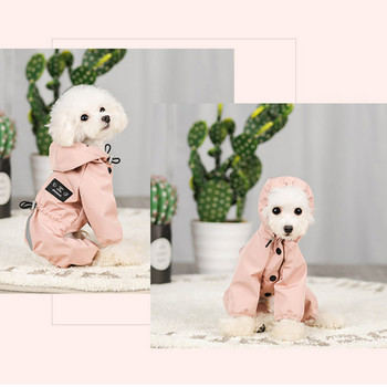 Μικρά σκυλιά αδιάβροχο αντανακλαστικά τετράποδα ρούχα για κατοικίδια για κουτάβια αδιάβροχα μπουφάν που αναπνέουν Chihuahua Αδιάβροχο παλτό Chihuahua για κατοικίδια