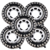 Võidusõidu teemapidu Rehvifoolium heelium õhupall Lastele Mänguasjad Rehvid Õhugloobused Ujumisrõngad Võidusõidupeo Võidusõiduautode sünnipäevatarbed