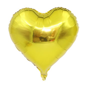 18-инчов алуминиев балон със сърце за рожден ден, булка, младоженец, сватба/коледна украса, фолиеви балони Globos Безплатна доставка 1 бр.