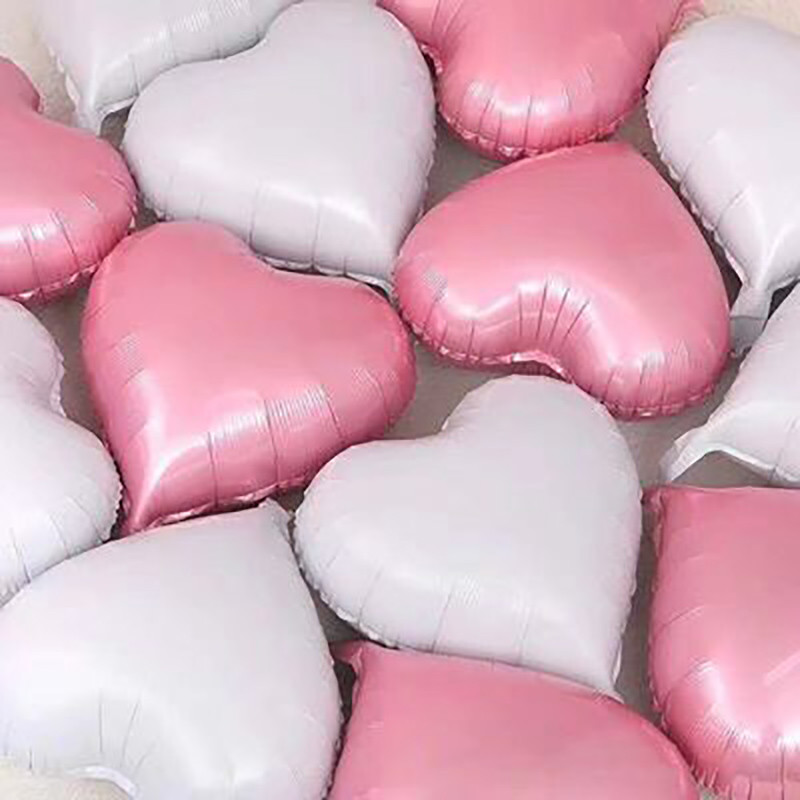 Balon din aluminiu cu inimă de 18 inch pentru petrecerea de aniversare Mirele Mire Nuntă/Decor de Crăciun Baloane din folie Globos Livrare gratuită 1buc