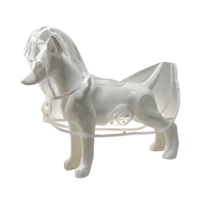 XS-4L naminių šunų šuniukų drabužiai vandeniui atsparūs skaidrūs lietaus drabužiai madingi spalvoti briaunos dizaino paltai nuo lietaus dideliems šunims, kostiumai