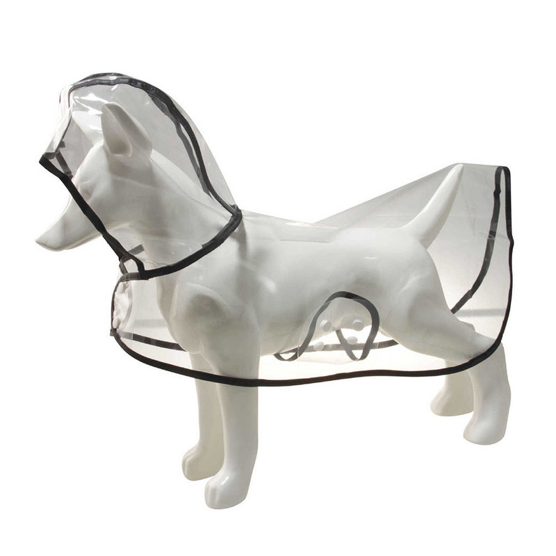 XS-4L lemmikloomakoerte kutsikariided veekindlad läbipaistvad vihmariided mood värvilised servad, disain vihmamantel suurtele koertele, kostüümid