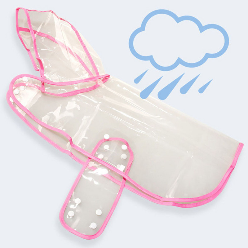 XS-4L lemmikloomakoerte kutsikariided veekindlad läbipaistvad vihmariided mood värvilised servad, disain vihmamantel suurtele koertele, kostüümid