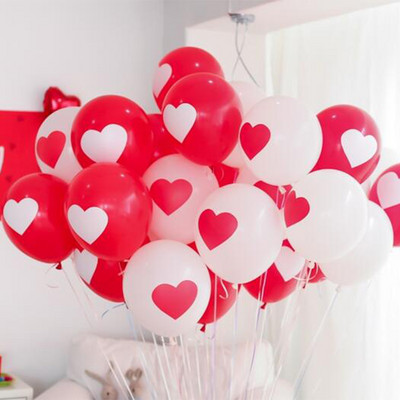 10tk 12-tolline punane armastussüda lateks õhupallid pulmatunnistuse aastapäevaks Kaunistus sõbrapäeva abielukingitus heeliumipall