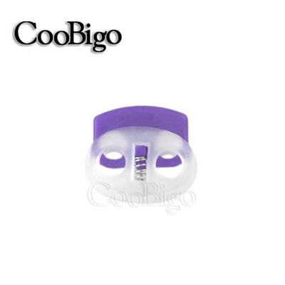 10db Vezetékzár Gyöngyütköző Kapcsoló Műanyag Cipőfűző Sportruházat Hátizsák Zsinór bilincs Barkács kézműves kiegészítők Átlátszó