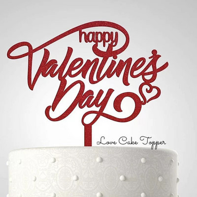 Rožu ziedu mīlestības kūkas virsma laimīgai Valentīna dienai mīļotā laulātā precēta pāra iepazīšanās kūkas virsma Akrila kūkas dekorēšana