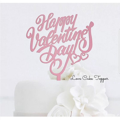 Rožu ziedu mīlestības kūkas virsma laimīgai Valentīna dienai mīļotā laulātā precēta pāra iepazīšanās kūkas virsma Akrila kūkas dekorēšana