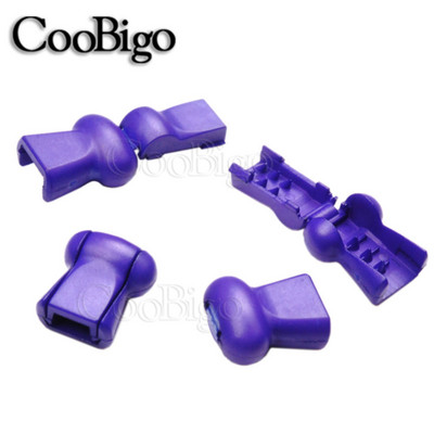 10gab Vadu gali, rāvējslēdzējs, velkams, virves slēdzene, plastmasa krāsaina sporta apģērbam, apavu aukle Paracord Molle taktiskās mugursomas piederumi