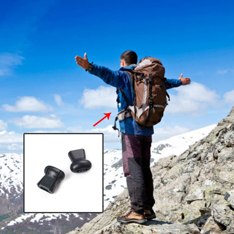 10gab Vadu gali, rāvējslēdzējs, velkams, virves slēdzene, plastmasa krāsaina sporta apģērbam, apavu aukle Paracord Molle taktiskās mugursomas piederumi