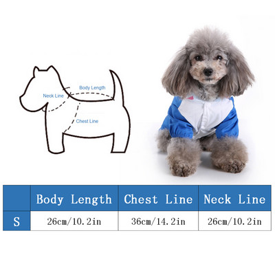 Kisállat kutya esőkabát macska esőkabát kültéri esőruházat kapucnis ruházat jumpsuit kiskutya esős nap alkalmi vízálló kabát