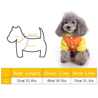 Kisállat kutya esőkabát macska esőkabát kültéri esőruházat kapucnis ruházat jumpsuit kiskutya esős nap alkalmi vízálló kabát