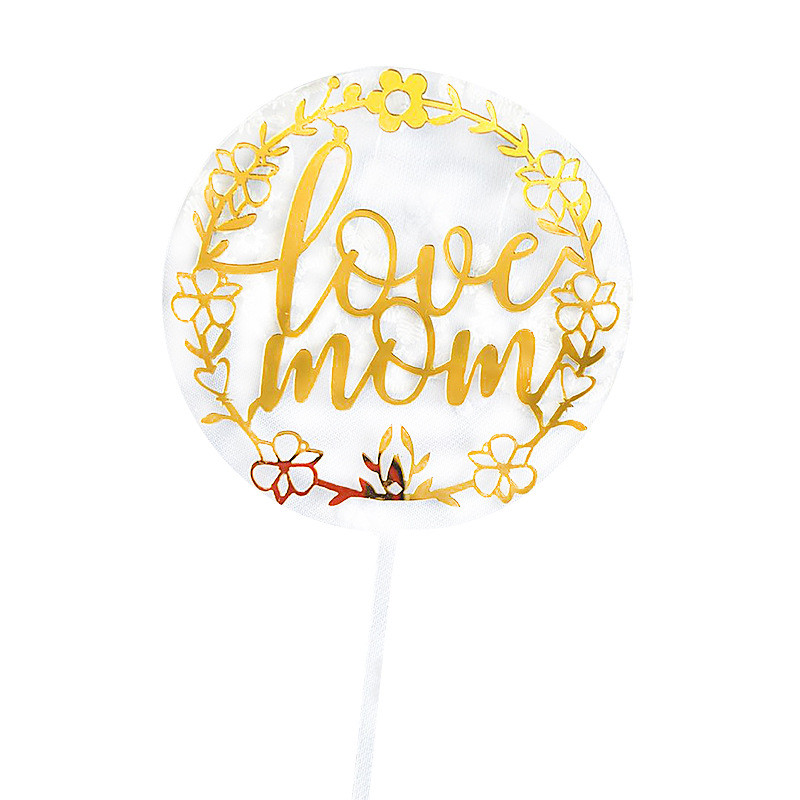 DIY MOM kūkas deserta dekorēšana Priecīgas Mātes dienas dāvanu kūku pildītāji, balti dzijas piederumi dzimšanas dienas ballītei kāzu mīlestības kūkas virsmai