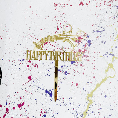 Megkülönböztető zene Boldog születésnapi tortadíszek Zenés jegyzetek Születésnapi tortafeltét zenészekhez Születésnapi buli tortadíszek