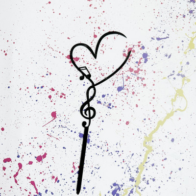 Megkülönböztető zene Boldog születésnapi tortadíszek Zenés jegyzetek Születésnapi tortafeltét zenészekhez Születésnapi buli tortadíszek