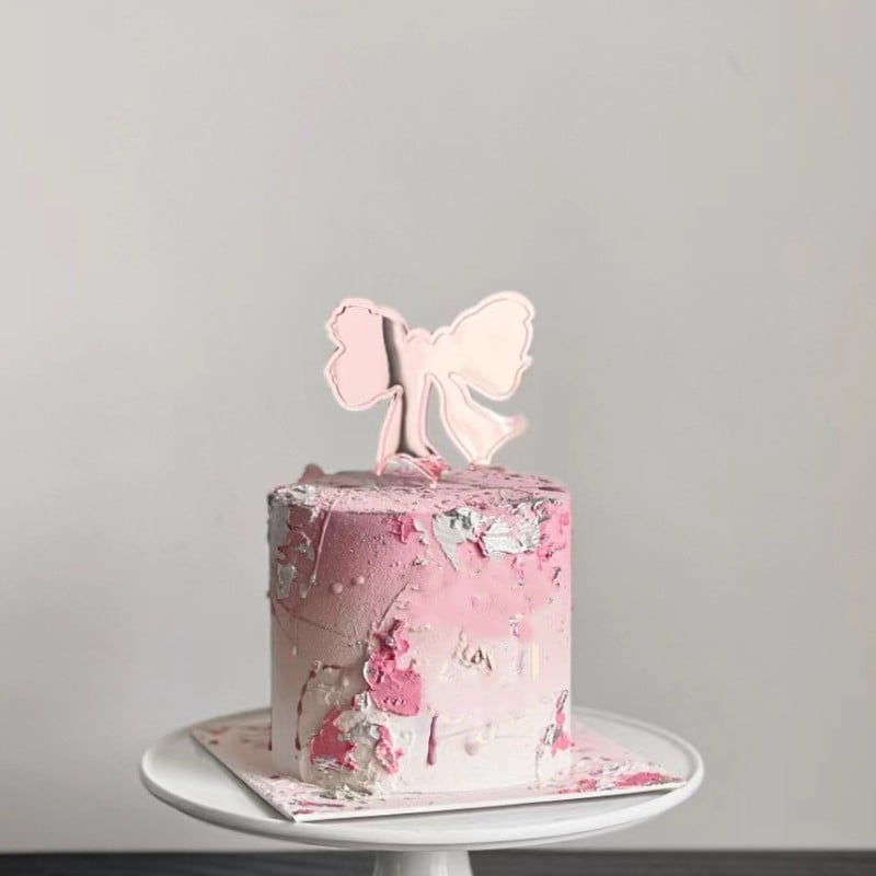 Boldog születésnapot tortaborító akril rózsa arany masni születésnapi parti díszek királynő lány boldog születésnapi dekorációja