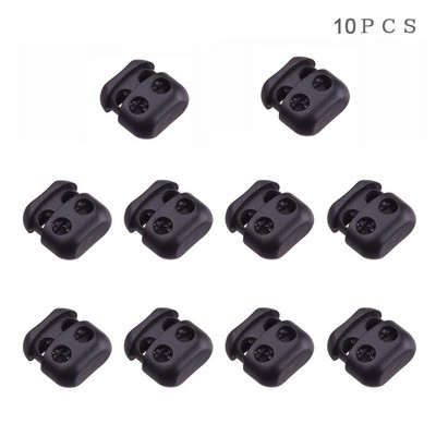 10 DB kültéri táskák műanyag csatok Zárak csúszásmentes műanyag esernyővonal Zár Cipőfűző Gomblyuk Zár Nagy nyílás