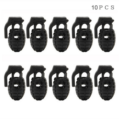 10 DB kültéri táskák műanyag csatok Zárak csúszásmentes műanyag esernyővonal Zár Cipőfűző Gomblyuk Zár Nagy nyílás