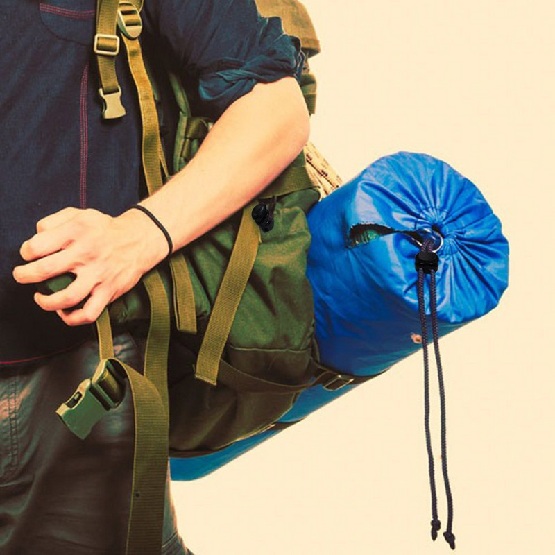 10 DB kültéri táskák műanyag csatok Zárak csúszásmentes műanyag esernyővonal Zár Cipőfűző Gomblyuk Zár Nagy nyílás