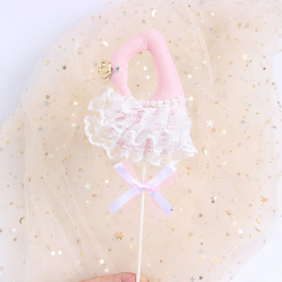 coroană decor tort pentru nuntă lebădă argintie Golden cygnus petrecere de aniversare decor tort tort decor decor