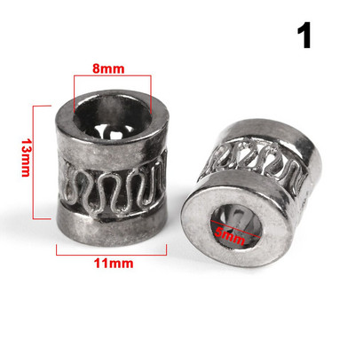 10 vnt Sagties skylės skersmuo 5 ~ 12 mm Peilio juostelės Dekoracija Metaliniai pakabukai Sagtis Paracord karoliukai Paracord apyrankės priedai