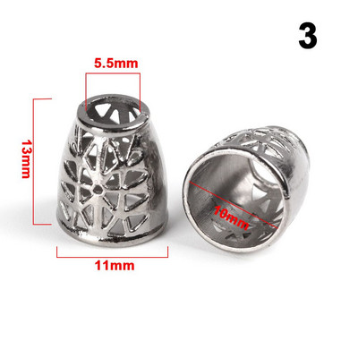 10 vnt Sagties skylės skersmuo 5 ~ 12 mm Peilio juostelės Dekoracija Metaliniai pakabukai Sagtis Paracord karoliukai Paracord apyrankės priedai