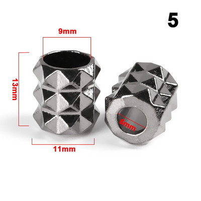 10 vnt Sagties skylės skersmuo 5 ~ 12 mm Peilio juostelės Dekoracija Metaliniai pakabukai Sagtis Paracord karoliukai Paracord apyrankės priedai