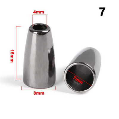 10 vnt Sagties skylės skersmuo 5 ~ 12 mm Peilio juostelės Dekoracija Metaliniai pakabukai Sagtis Paracord karoliukai Paracord apyrankės priedai