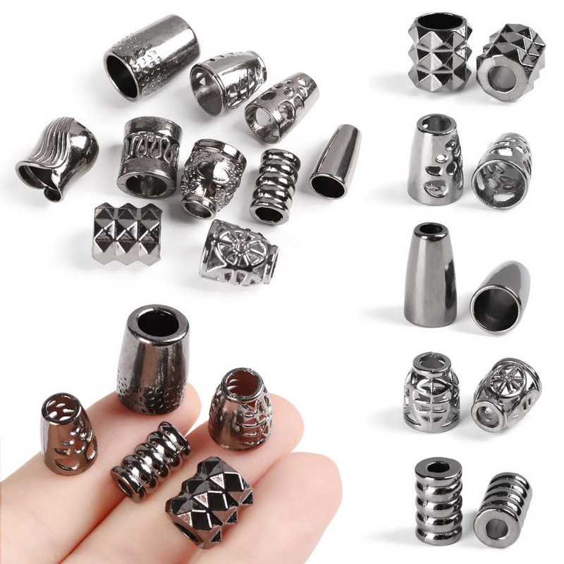 10 vnt Sagties skylės skersmuo 5 ~ 12 mm Peilio juostelės Dekoracija Metaliniai pakabukai Sagtis Paracord karoliukai Paracord apyrankės priedai