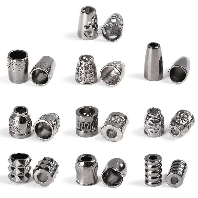 10 vnt Sagties skylės skersmuo 5 ~ 12 mm Peilio juostelės Dekoracija Metaliniai pakabukai Sagtis Paracord karoliukai Paracord apyrankės priedai