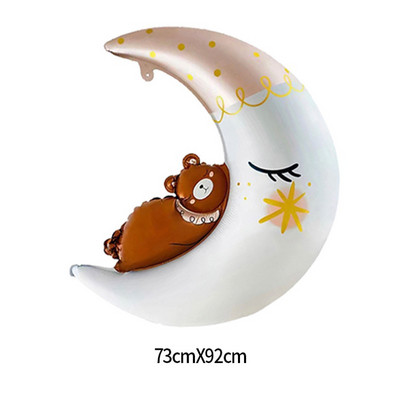 2 tk/komplekt Heleroosa väike karu kuul Alumiiniumist fooliumist õhupall beebiõhtu jaoks Sugu paljastavad sünnipäevapeo pulmatarbed