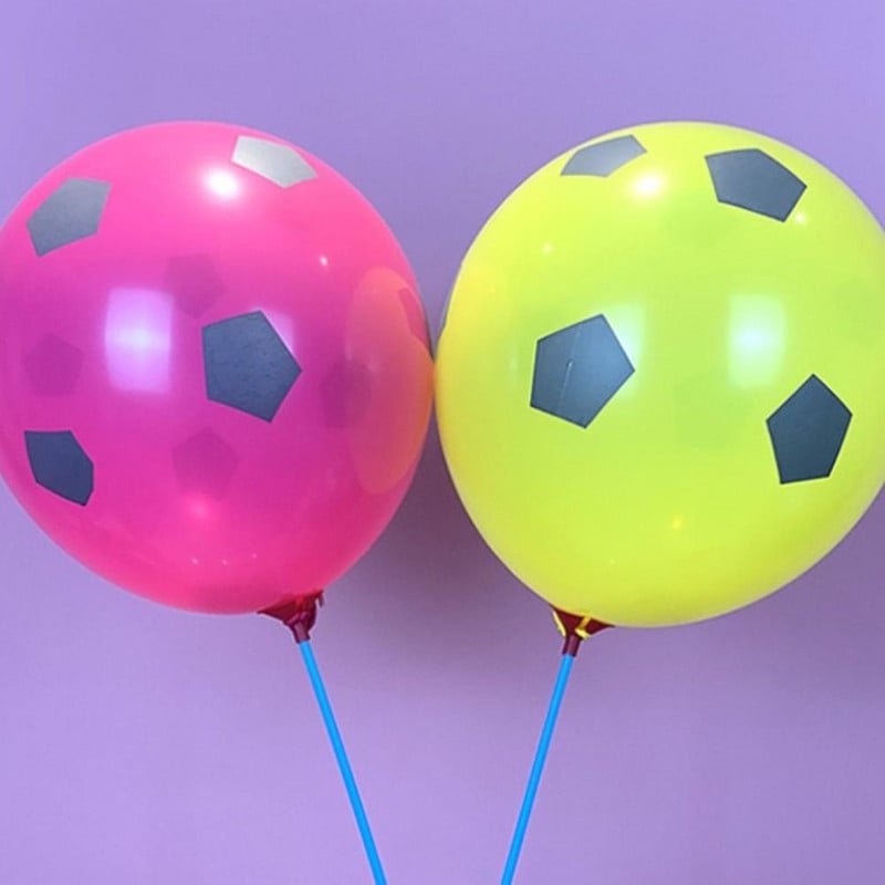 100 db/tétel 12 hüvelykes vastagított latex foci nyomott léggömbök futball parti dekoráció gyerekeknek futball parti játékok futball