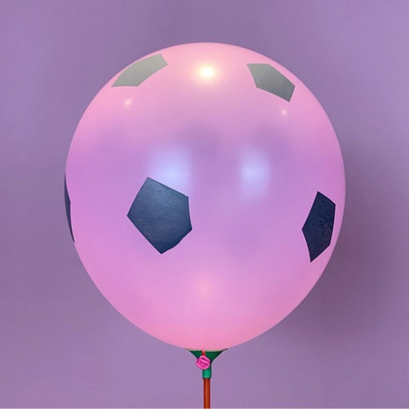 100 db/tétel 12 hüvelykes vastagított latex foci nyomott léggömbök futball parti dekoráció gyerekeknek futball parti játékok futball